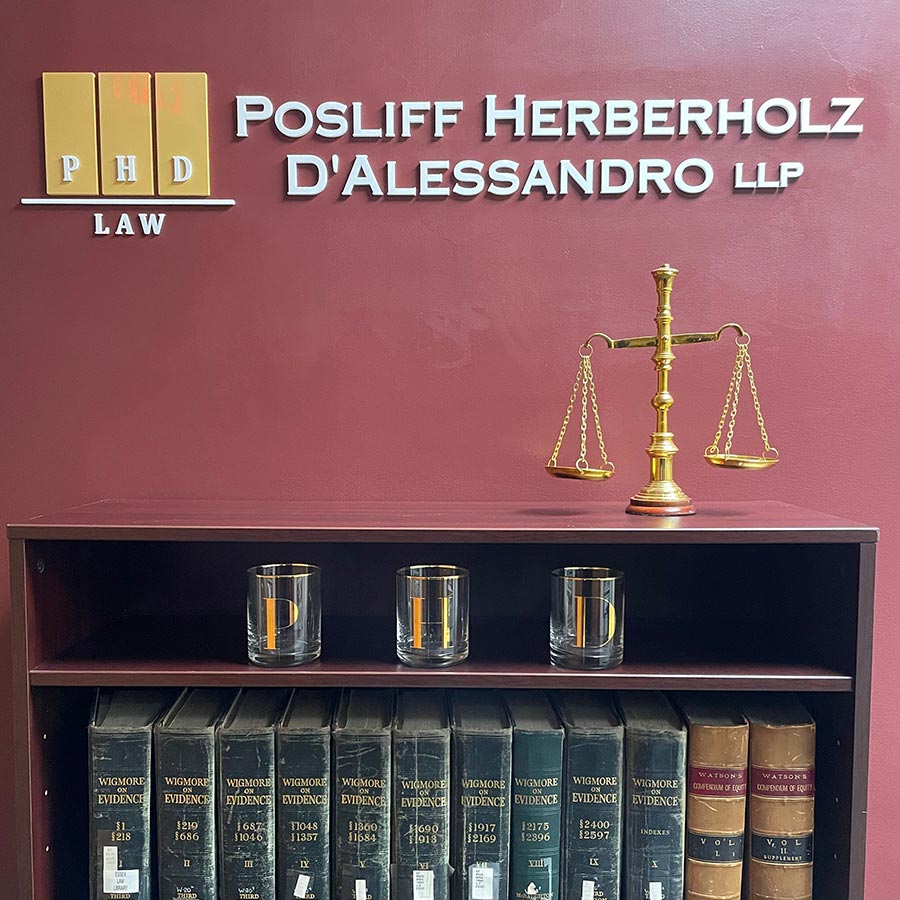 PHD Law cups in office